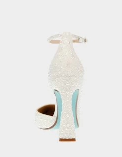 RAMSY IVORY -Betsey Johnson BETSEY JOHNSON SHOES SB RAMSY IVORY PEARL BACK