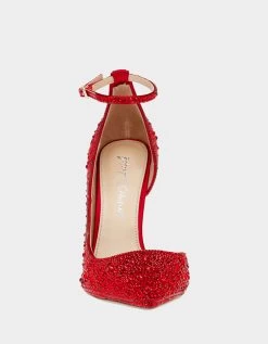 RAMSY RED -Betsey Johnson BETSEY JOHNSON SHOES SB RAMSY RED FRONT