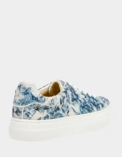 SIDNY BLUE/WHITE -Betsey Johnson BETSEY JOHNSON SHOES SB SIDNY BLUE FLORAL ALT1