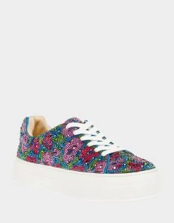 SIDNY BLUE MULTI -Betsey Johnson BETSEY JOHNSON SHOES SB SIDNY BLUE POPPY