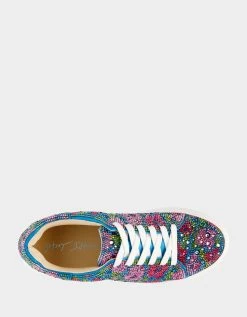 SIDNY BLUE MULTI -Betsey Johnson BETSEY JOHNSON SHOES SB SIDNY BLUE POPPY TOP
