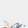 VANCE BLUE FLORAL -Betsey Johnson BETSEY JOHNSON SHOES SB VANCE BLUE WHITE FLORAL SIDE