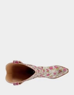 DALAS FLORAL RHINESTONES 16 DALAS FLORAL RHINESTONES -Betsey Johnson BETSEY JOHNSON SHOES SBDALAS VINTAGE NUDE RHINESTONE TOP