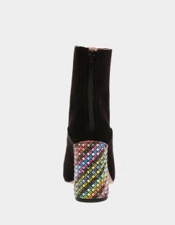 BLANCHE BLACK -Betsey Johnson BETSEYJOHNSON BOOTIES BLANCHE BLACK MICRO BACK