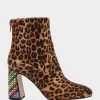BLANCHE LEOPARD -Betsey Johnson BETSEYJOHNSON BOOTIES BLANCHE LEOPARD SIDE