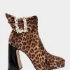 IDRIS LEOPARD -Betsey Johnson BETSEYJOHNSON BOOTIES IDRIS LEOPARD SIDE