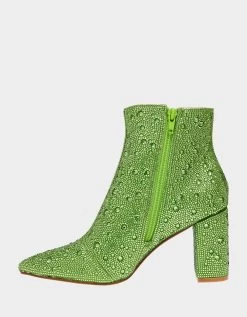 CADY LIME -Betsey Johnson BETSEYJOHNSON BOOTIES SB CADY LIME GREEN INSIDE