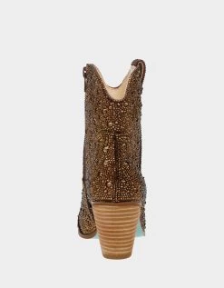 DIVA BROWN -Betsey Johnson BETSEYJOHNSON BOOTIES SB DIVA BROWN BACK