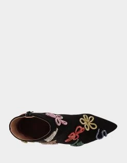 SYLVIA BLACK MULTI -Betsey Johnson BETSEYJOHNSON BOOTIES SYLVIA BLACK MULTI TOP