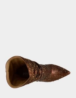 MAC BROWN -Betsey Johnson BETSEYJOHNSON BOOTIES TS99120 BROWN TOP