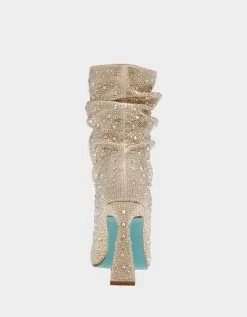 MAC GOLD -Betsey Johnson BETSEYJOHNSON BOOTIES TS99120 GOLD BACK