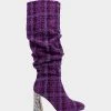 DECLAAN PURPLE MULTI -Betsey Johnson BETSEYJOHNSON BOOTS LIZAH WHEAR 002 PURPLE SIDE
