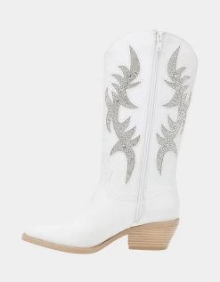 ALIZA IVORY 19 ALIZA IVORY -Betsey Johnson BETSEYJOHNSON BOOTS SB ALIZA WHITE MICRO INSIDE 1