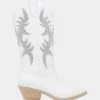 ALIZA IVORY -Betsey Johnson BETSEYJOHNSON BOOTS SB ALIZA WHITE MICRO SIDE 1