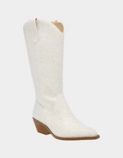 DALAS IVORY -Betsey Johnson BETSEYJOHNSON BOOTS SB DALAS IVORY