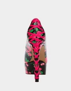 BONNEE BLACK MULTI -Betsey Johnson BETSEYJOHNSON DRESS BONNEEBLACKMULTI BACK