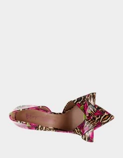 NOBBLE-P LEOPARD MULTI -Betsey Johnson BETSEYJOHNSON DRESS NOBBLE P LEOPARD FLORAL TOP