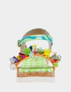 KIDS' FRANK GREEN MULTI -Betsey Johnson BETSEYJOHNSON KIDS BK FRANKGREENMULTI FRONT