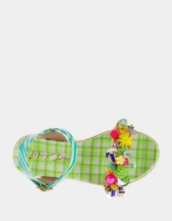 KIDS' FRANK GREEN MULTI -Betsey Johnson BETSEYJOHNSON KIDS BK FRANKGREENMULTI TOP