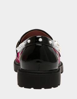 KIDS' MARIM RED MULTI -Betsey Johnson BETSEYJOHNSON KIDS BK VINCE RED PLAID BACK ab71d9c3 bf1d 408b 8865 ecd2fec0067d