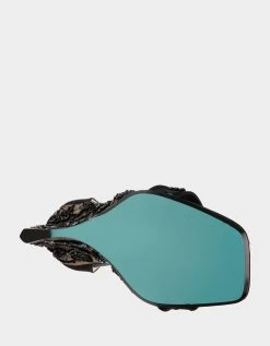 IVAN BLACK -Betsey Johnson BETSEYJOHNSON SANDALS 22185 3 BLACK BOTTOM