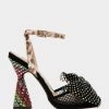 AISHA BLACK MULTI 2 AISHA BLACK MULTI -Betsey Johnson BETSEYJOHNSON SANDALS AISHA BLACK MULTI SIDE 1 2