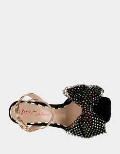 AISHA BLACK MULTI -Betsey Johnson BETSEYJOHNSON SANDALS AISHA BLACK MULTI TOP 2