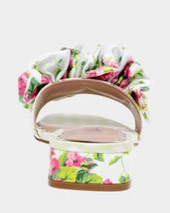 ALIVIA WHITE MULTI -Betsey Johnson BETSEYJOHNSON SANDALS ALIVIA WHITE MULTI BACK