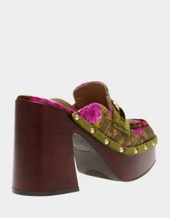 AYDIN GREEN MULTI -Betsey Johnson BETSEYJOHNSON SANDALS AYDIN GREEN MULTI ALT1