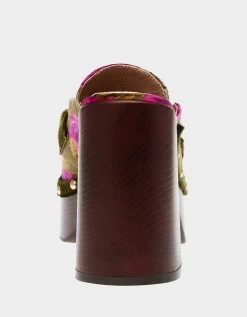 AYDIN GREEN MULTI -Betsey Johnson BETSEYJOHNSON SANDALS AYDIN GREEN MULTI BACK