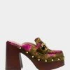 AYDIN GREEN MULTI -Betsey Johnson BETSEYJOHNSON SANDALS AYDIN GREEN MULTI SIDE