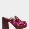 AYDIN LEOPARD MULTI -Betsey Johnson BETSEYJOHNSON SANDALS AYDIN LEOPARD FLORAL MULTI SIDE