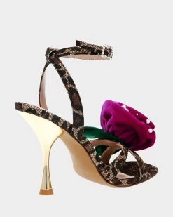CARLOS LEOPARD MULTI -Betsey Johnson BETSEYJOHNSON SANDALS CARLOS LEOPARD MULTI 2 1