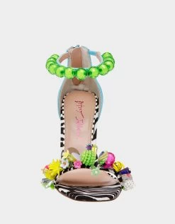 CLOONEY BLUE MULTI -Betsey Johnson BETSEYJOHNSON SANDALS CLOONEYBLUEMULTI FRONT