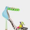 CLOONEY BLUE MULTI 2 CLOONEY BLUE MULTI -Betsey Johnson BETSEYJOHNSON SANDALS CLOONEYBLUEMULTI SIDE