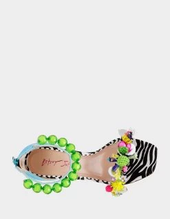 CLOONEY BLUE MULTI -Betsey Johnson BETSEYJOHNSON SANDALS CLOONEYBLUEMULTI TOP