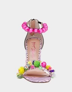 CLOONEY PINK MULTI -Betsey Johnson BETSEYJOHNSON SANDALS CLOONEYPINKMULTI FRONT