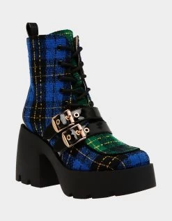 COTTON BLUE MULTI -Betsey Johnson BETSEYJOHNSON SANDALS COTTON BLUE GREEN MULTI