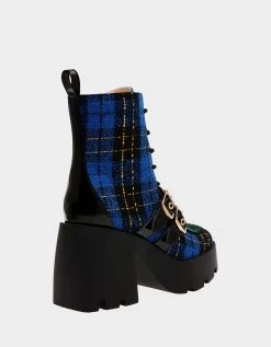 COTTON BLUE MULTI -Betsey Johnson BETSEYJOHNSON SANDALS COTTON BLUE GREEN MULTI ALT1