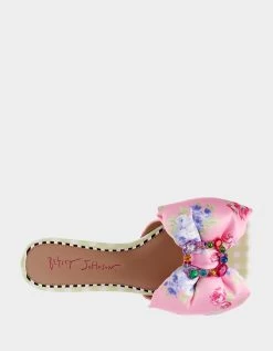 DAISYY-G WHITE MULTI -Betsey Johnson BETSEYJOHNSON SANDALS DAISYY GWHITEMULTI TOP