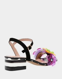 DOTTEE BLACK MULTI -Betsey Johnson BETSEYJOHNSON SANDALS DOTTEEBLK WHTMULTI ALT1 1