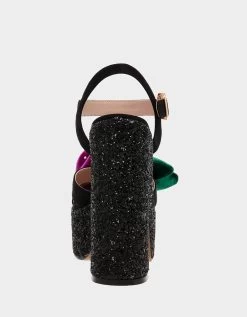 EUGENE BLACK MULTI -Betsey Johnson BETSEYJOHNSON SANDALS EUGENE BLACK BACK