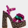 EUGENE LEOPARD MULTI -Betsey Johnson BETSEYJOHNSON SANDALS EUGENE LEOPARD SIDE