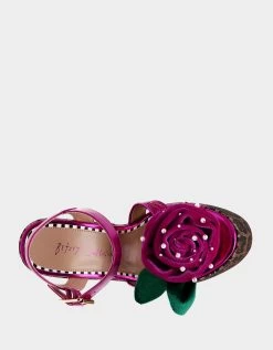 EUGENE LEOPARD MULTI -Betsey Johnson BETSEYJOHNSON SANDALS EUGENE LEOPARD TOP