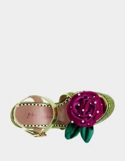 EUGENE LIME -Betsey Johnson BETSEYJOHNSON SANDALS EUGENE LIME TOP