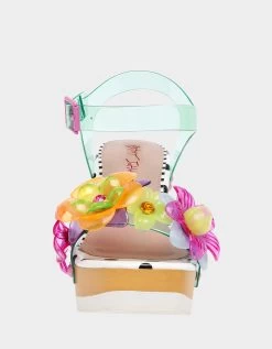 FLORYN TEAL -Betsey Johnson BETSEYJOHNSON SANDALS FLORYN TEAL FRONT