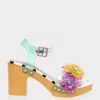 FLORYN TEAL -Betsey Johnson BETSEYJOHNSON SANDALS FLORYN TEAL SIDE