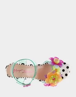 FLORYN TEAL -Betsey Johnson BETSEYJOHNSON SANDALS FLORYN TEAL TOP 1 2