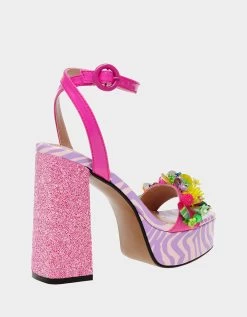 JORDEN PINK MULTI -Betsey Johnson BETSEYJOHNSON SANDALS JORDENPINKMULTI ALT1