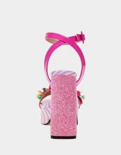 JORDEN PINK MULTI -Betsey Johnson BETSEYJOHNSON SANDALS JORDENPINKMULTI BACK